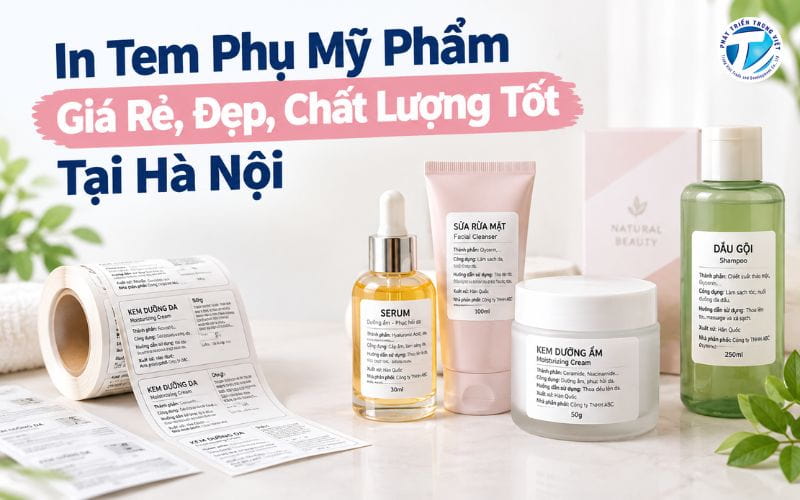 In Tem Phụ Mỹ Phẩm Giá Rẻ, Đẹp, Chất Lượng Tốt Tại Hà Nội